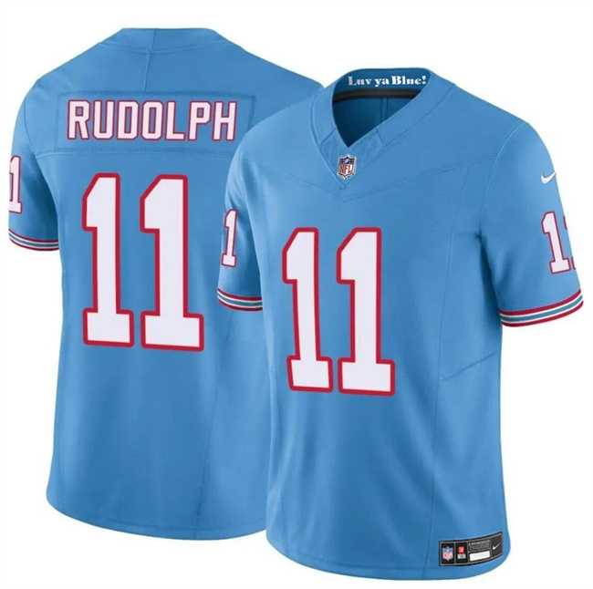 Men & Women & Youth Tennessee Titans #11 Mason Rudolph Blue 2024 F.U.S.E. Throwback Vapor Limited Football Stitched Jersey